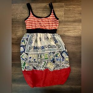 Bailey 44 Red and Blue Striped Mini Dress